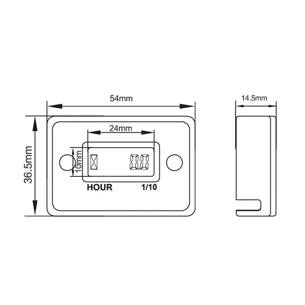 Digital LCD Hour Meter