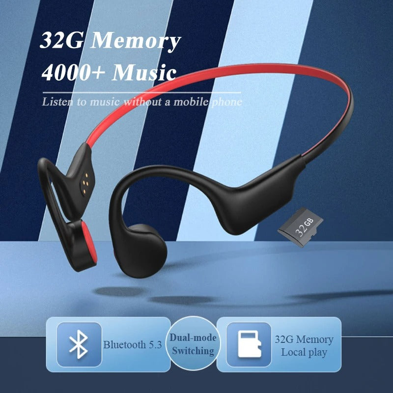 Waterproof Bone Conduction Swimming Headphones